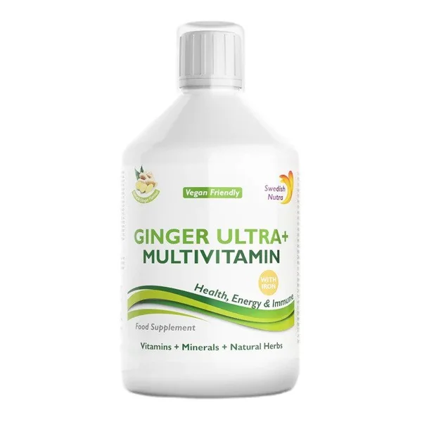 Ginger Ultra+ Multivitamin płyn 500ml [Swedish Nutra] - Swedish Nutra