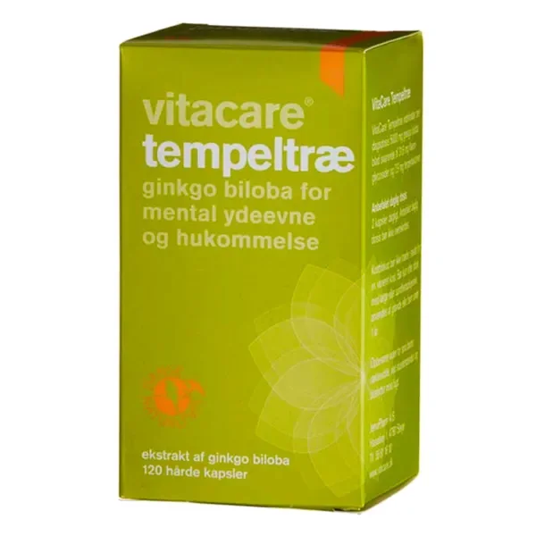 Ginkgo biloba 131,6 mg 120 kapsułek [Vitacare] - Vitacare