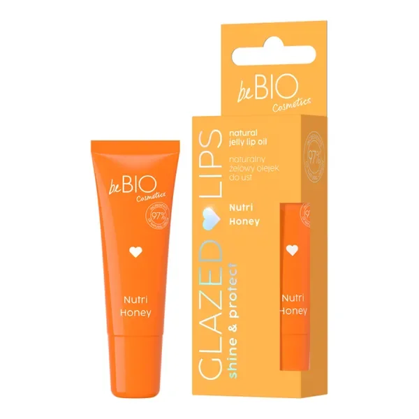 Glazed Lips żelowy olejek do ust nutri honey 10 ml [beBIO] - beBIO