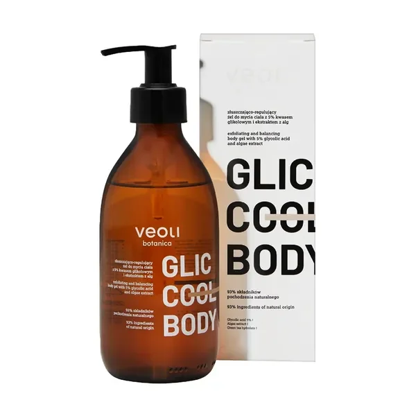 Glic Cool Body żel złuszczająco-regulujący do mycia ciała 280ml [Veoli Botanica] - Veoli Botanica