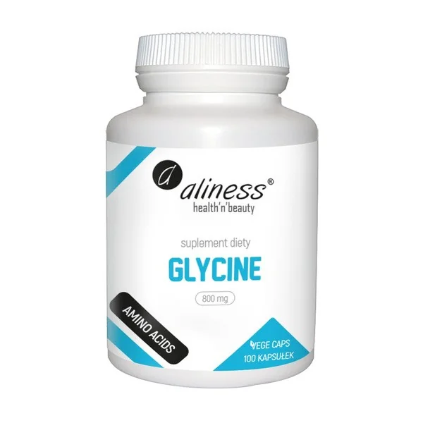 Glicyna 800 mg 100 kapsułek [Aliness] - Aliness Health'N'Beauty