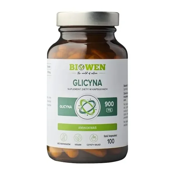 Glicyna 900 mg 100 kapsułek [Biowen] - Biowen