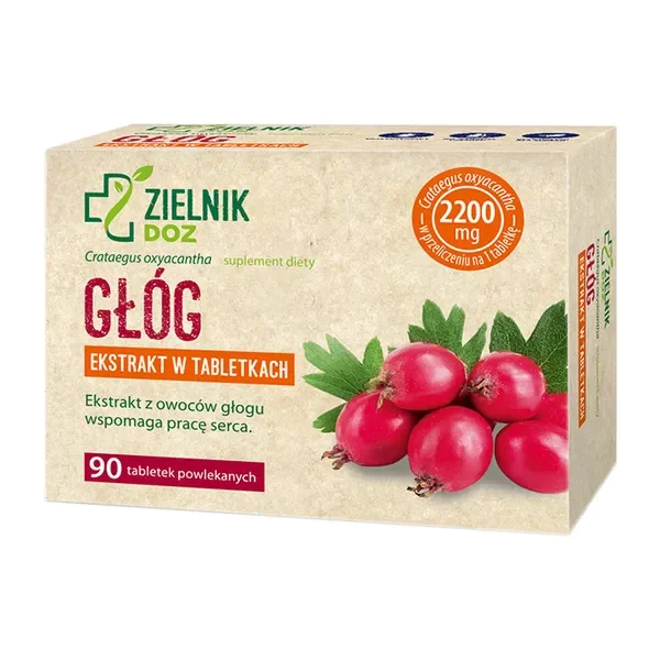 Głóg 220 mg 90 tabletek [ZIELNIK DOZ] - ZIELNIK DOZ