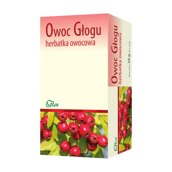Głóg owoc herbatka owocowa 25 saszetek [Flos] - Flos