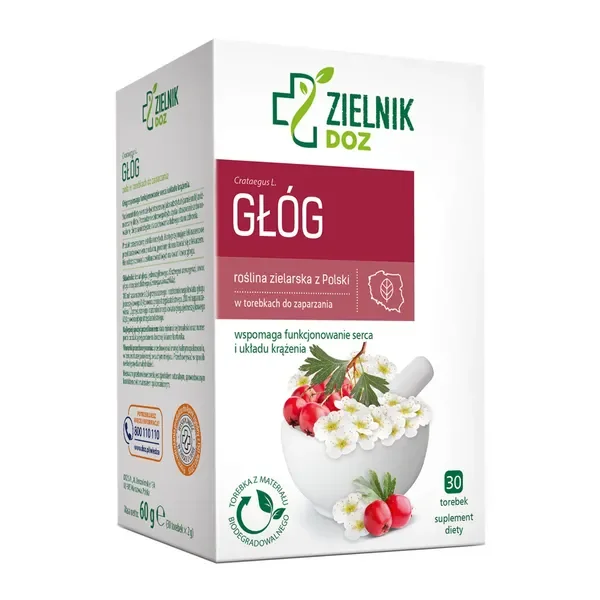 Głóg zioła do zaparzania 2g 30 szt [ZIELNIK DOZ] - ZIELNIK DOZ