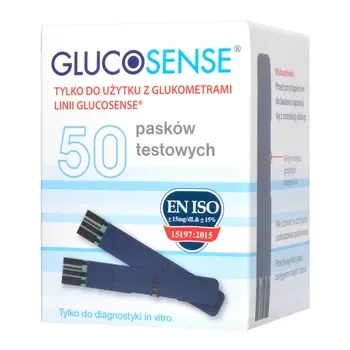 Glucosense paski testowe do glukometru 50 szt. [GENEXO] - GENEXO