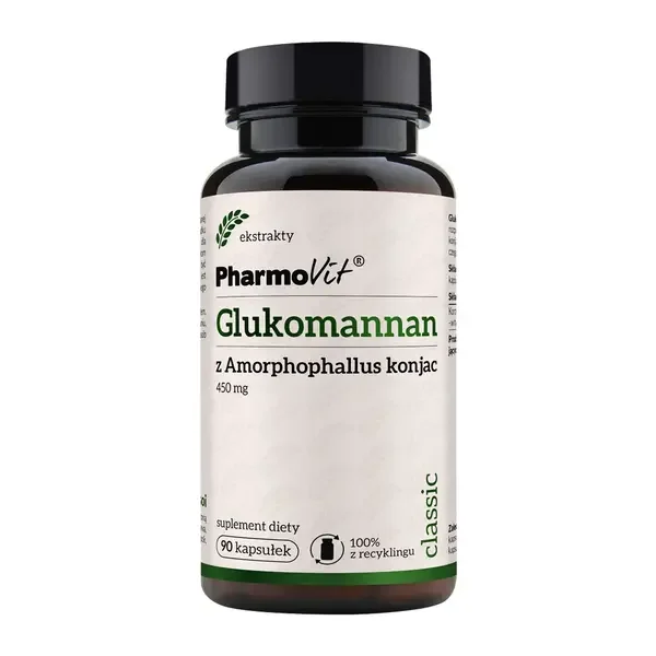 Glukomannan 900 mg 90 kapsułek [Pharmovit] - Pharmovit