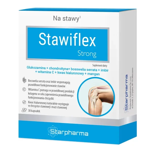 Glukozamina 392mg + Chondroityna 100mg 30 kapsułek [Starpharma] - Starpharma