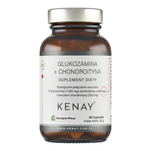 Glukozamina + Chondroityna 720mg/350mg 60 kapsułek [Kenay] - Kenay