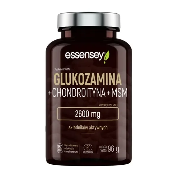 Glukozamina + Chondroityna + MSM 120 kapsułek [Essensey] - Essensey