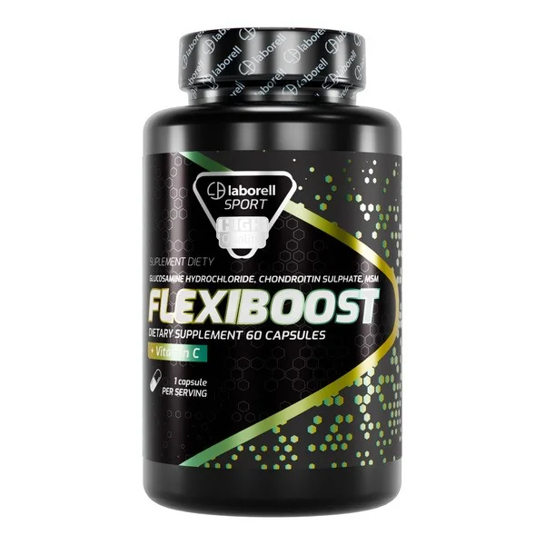 Glukozamina + Chondroityna + MSM + Witamina C + Wapń + Mangan 60 kapsułek [Laborell] - Laborell
