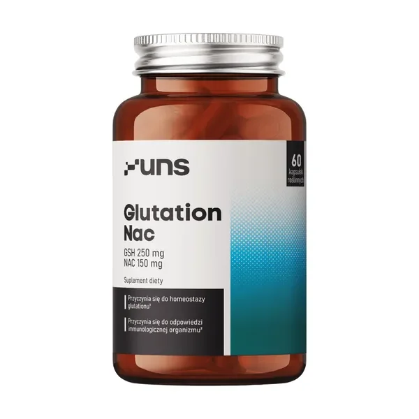 Glutation NAC 250mg/150mg 60 kapsułek [Uns] - Uns