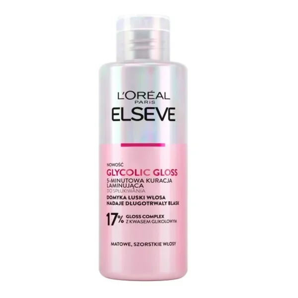 Glycolic Gloss 5-minutowa kuracja laminująca 200ml [Elseve] - Elseve