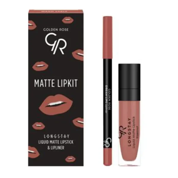 Golden Rose Matte Lipkit zestaw do makijażu ust sable 7,6g - Golden Rose
