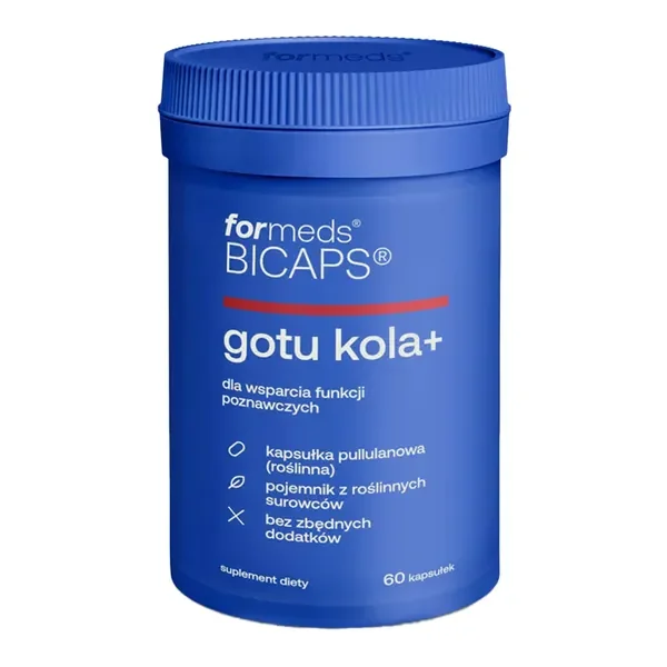 Gotu Kola 200mg + Cytykolina 200mg 60 kapsułek [Formeds Bicaps] - Formeds Bicaps