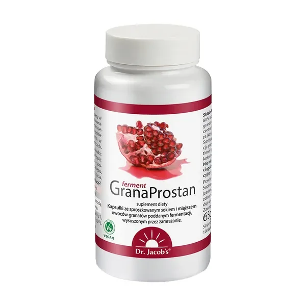 GranaProstan ferment ekstrakt z granatu 100 kapsułek [Dr Jacobs] - Dr Jacobs