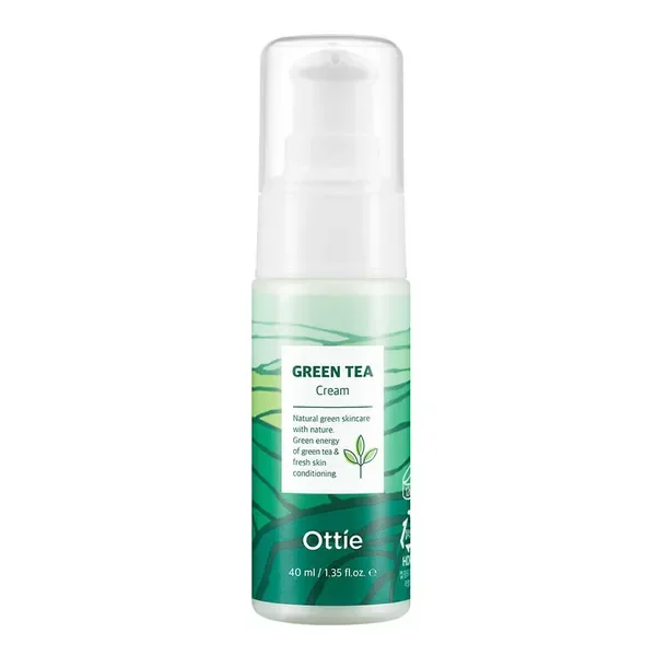 Green Tea Cream nawilżający krem do twarzy z zieloną herbatą 40ml [OTTIE] - OTTIE