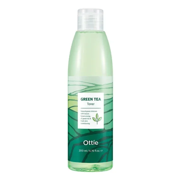 Green Tea Toner rewitalizujący tonik do twarzy z zieloną herbatą 200ml [OTTIE] - OTTIE