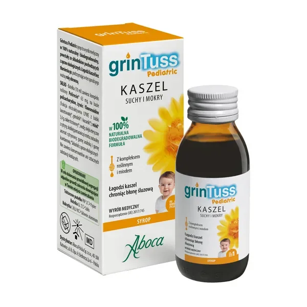 GrinTuss Pediatric syrop na kaszel 180g [GrinTuss] - GrinTuss