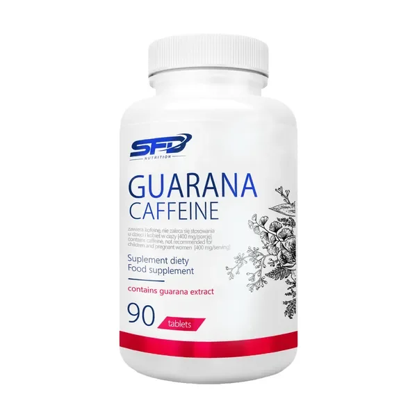 Guarana Caffeine 200mg kofeiny 90 tabletek [SFD] - SFD nutrition