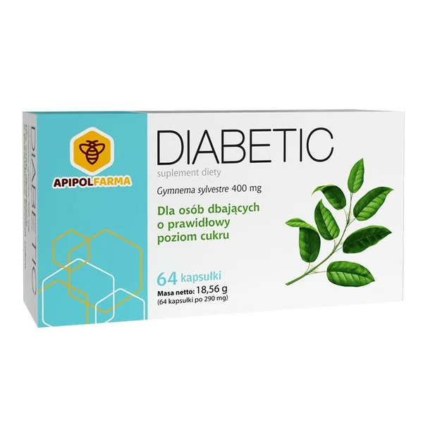 Gymnema sylvestre 400mg 64 kapsułki [ApipolFarma] - ApipolFarma