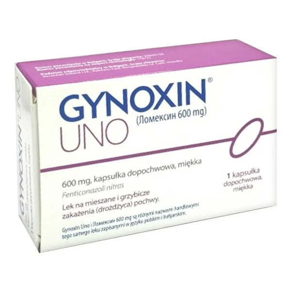 Gynoxin Uno Fentikonazol 600 mg 1 kapsułka dopochwowa [Gynoxin] - Gynoxin