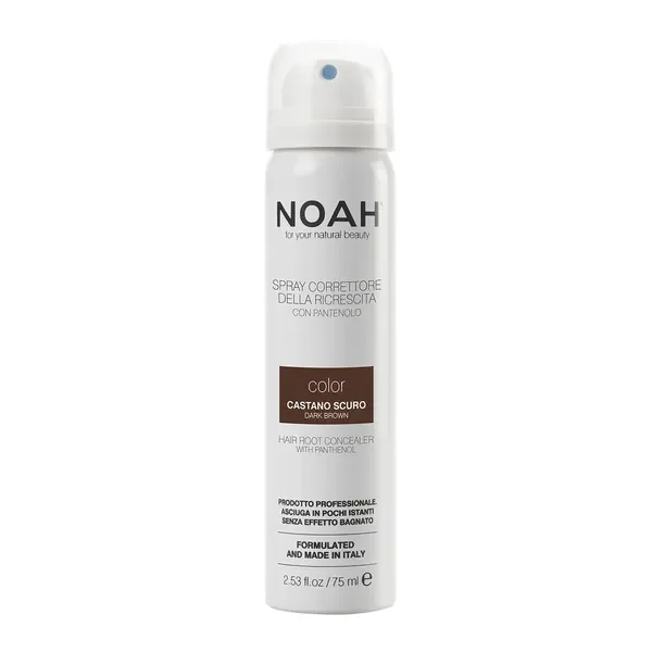 Hair Root Concealer spray do retuszu odrostów Dark Brown 75ml [NOAH] - NOAH