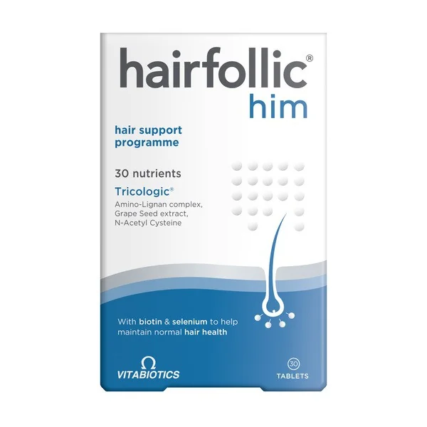 Hairfollic dla niego kompleks witamin 30 tabletek [Vitabiotics] - Vitabiotics