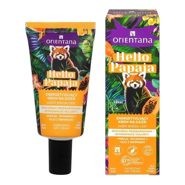 Hello Papaja krem energetyzujący do twarzy na dzień 40ml [Orientana] - Orientana