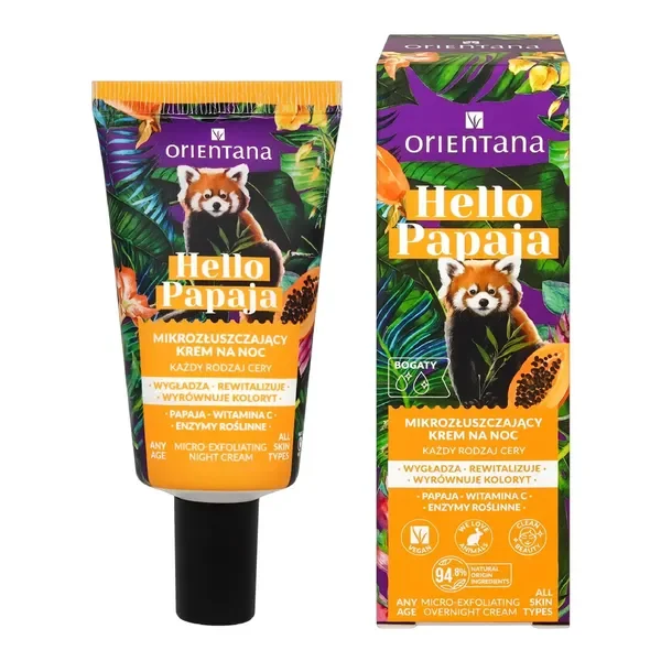 Hello Papaja krem mikrozłuszczający na noc 40ml [Orientana] - Orientana