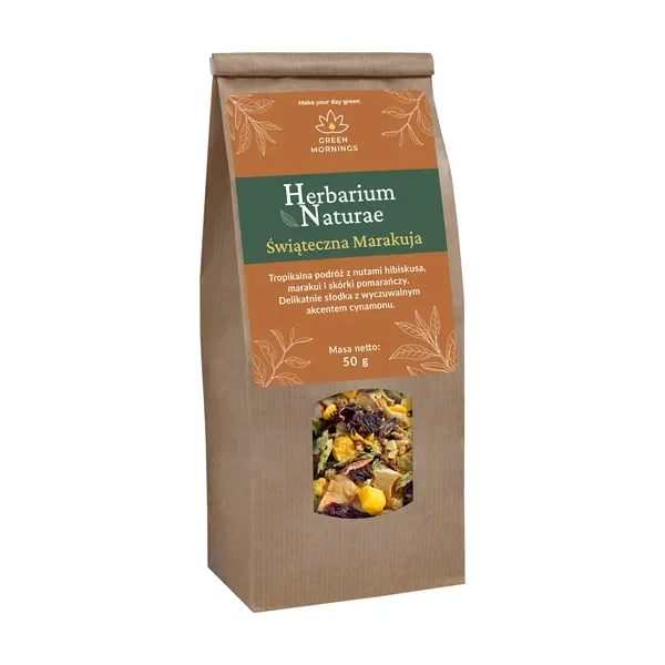 Herbarium Naturae Świąteczna Marakuja herbata owocowa 50g [Green Mornings] - Green Mornings