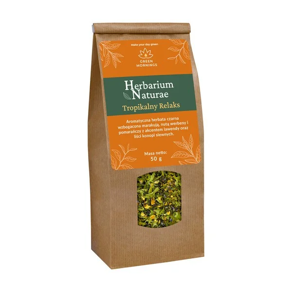 Herbarium Naturae Tropikalny Relaks kompozycja czarnej herbaty 50g [Green Mornings] - Green Mornings