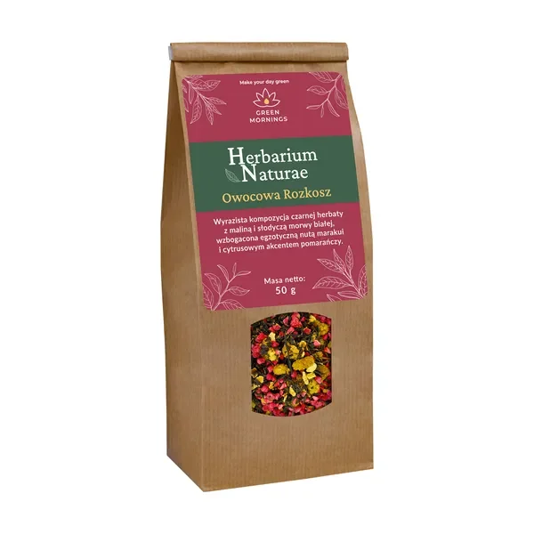 Herbata czarna Owocowa Rozkosz 50g [Green Mornings] - Green Mornings