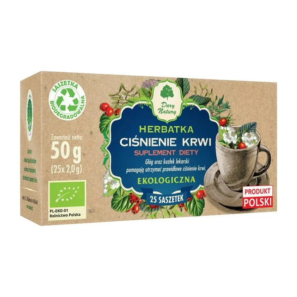 Herbatka Ciśnienie krwi saszetki 2g x 25 szt. [Dary Natury] - Dary Natury