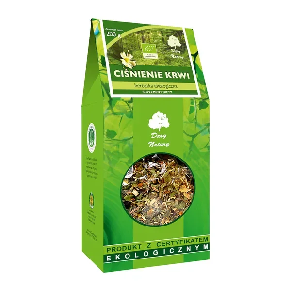 Herbatka ekologiczna Ciśnienie krwi 200g [Dary Natury] - Dary Natury