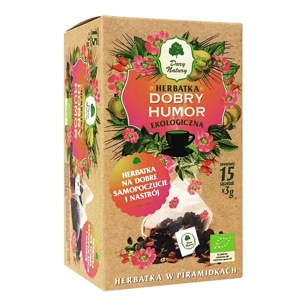 Herbatka ekologiczna dobry humor 15x3g [Dary Natury] - Dary Natury
