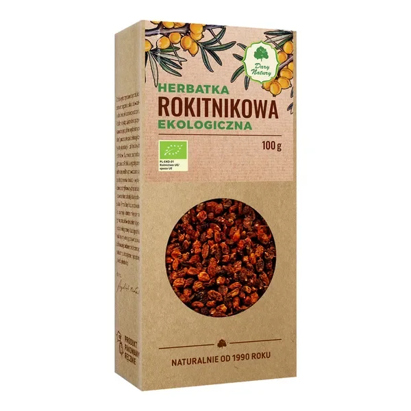 Herbatka ekologiczna rokitnikowa 100g [Dary Natury] - Dary Natury