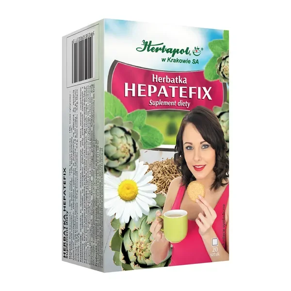 Herbatka Hepatefix fix 2g saszetki 20szt [Herbapol Kraków] - Herbapol Kraków
