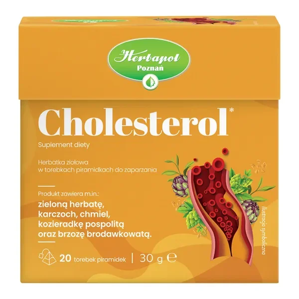Herbatka ziołowa Cholesterol 20 saszetek [Herbapol Poznań] - Herbapol Poznań