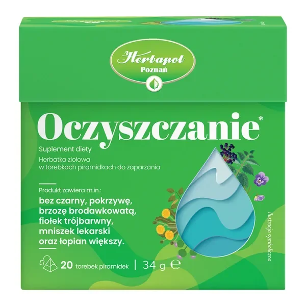 Herbatka ziołowa oczyszczająca 20 saszetek [Herbapol Poznań] - Herbapol Poznań