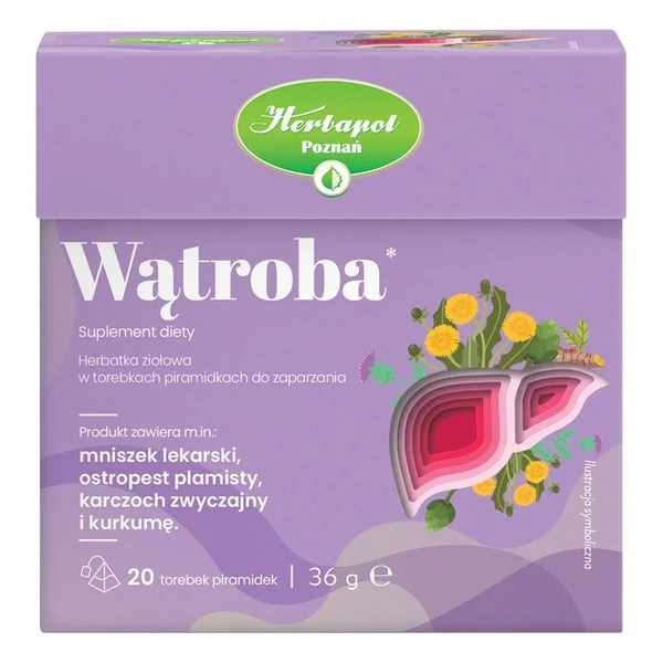 Herbatka ziołowa Wątroba 20 saszetek [Herbapol Poznań] - Herbapol Poznań