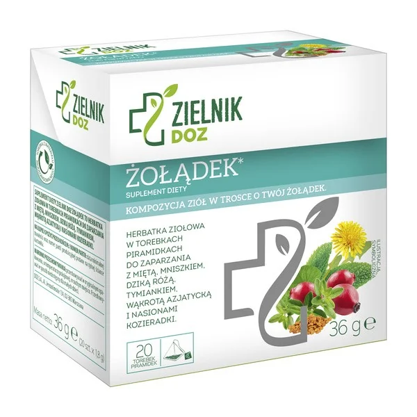 Herbatka ziołowa Żołądek 1,8g x 20 saszetki [ZIELNIK DOZ] - ZIELNIK DOZ