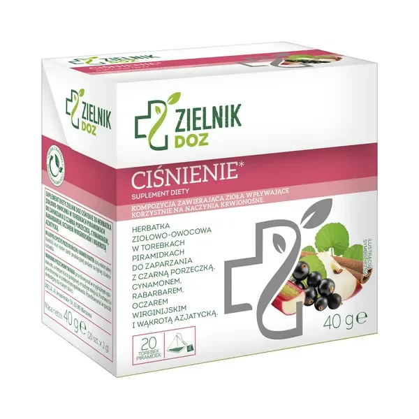 Herbatka ziołowo-owocowa Ciśnienie 2g x 20 szt [ZIELNIK DOZ] - ZIELNIK DOZ