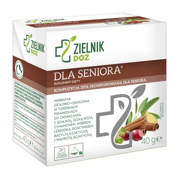 Herbatka ziołowo-owocowa dla seniora 2g x 20 szt [ZIELNIK DOZ] - ZIELNIK DOZ