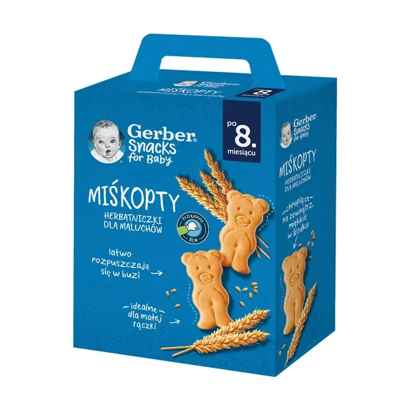 Herbatniczki dla niemowląt i małych dzieci 8m+ 180g [Gerber] - Gerber