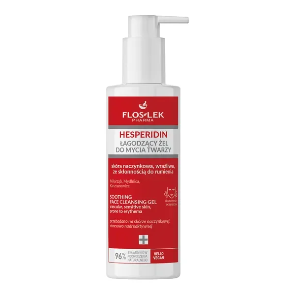 Hesperidin łagodzący żel do mycia twarzy 175ml [FlosLek Pharma] - FlosLek Pharma