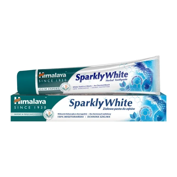 Himalaya Gum Expert Sparkly White ziołowa pasta wybielająca do zębów 75 ml [Himalaya Herbals] - Himalaya Herbals