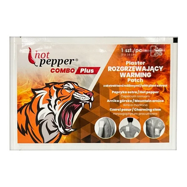 Hot Pepper Combo Plus plaster rozgrzewający z ekstraktami roślinnymi 1 szt. [Hot Pepper] - Hot Pepper