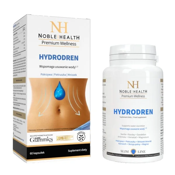 Hydrodren kompleks ziołowy 60 kapsułek [Noble Health] - Noble Health