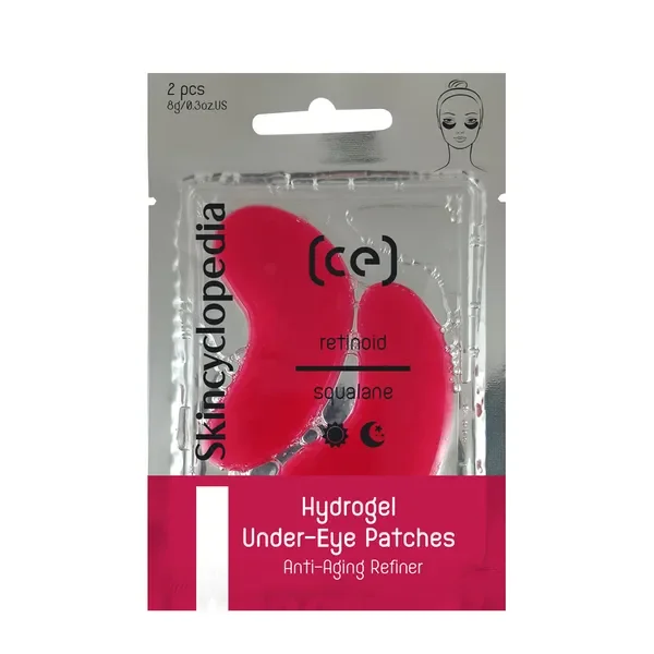 Hydrożelowe plastry pod oczy z retinolem, skwalanem, kwasem hialuronowym i kolagenem 2 szt. [Skincyclopedia] - Skincyclopedia